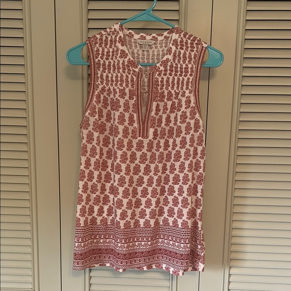 Lucky Brand Deep V Top